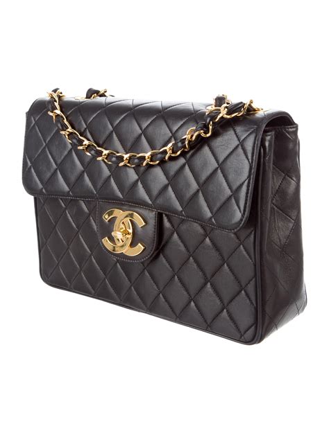 chanel large jumbo flap bag vintage|original chanel classic flap bag.